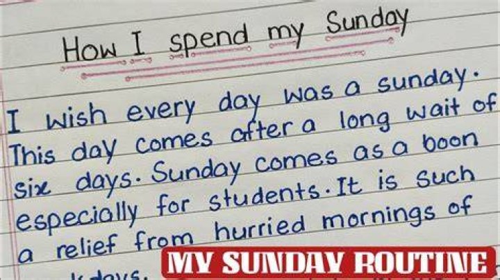 How do you spend Sunday evening?