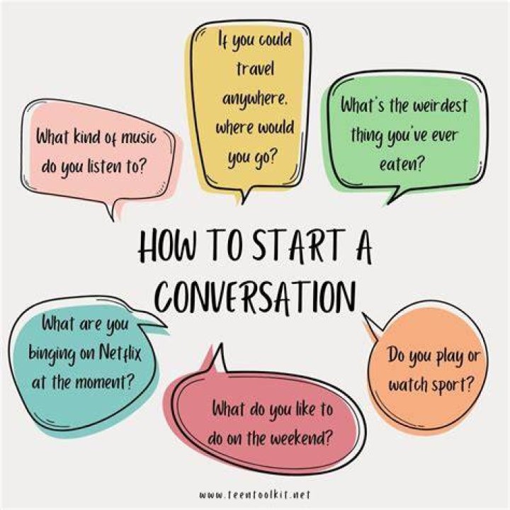 How do you start an initial conversation?