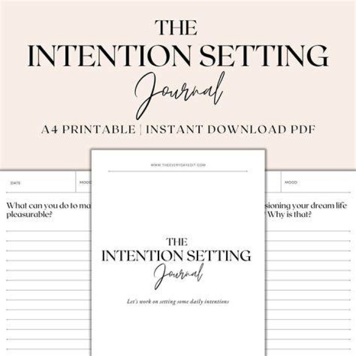 How do you start an intention Journal?