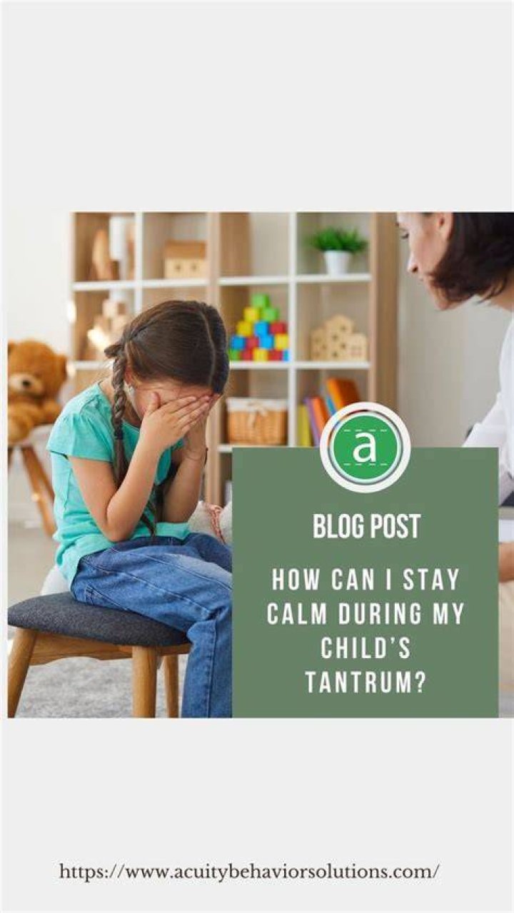 How do you stay calm when a child is misbehaving?