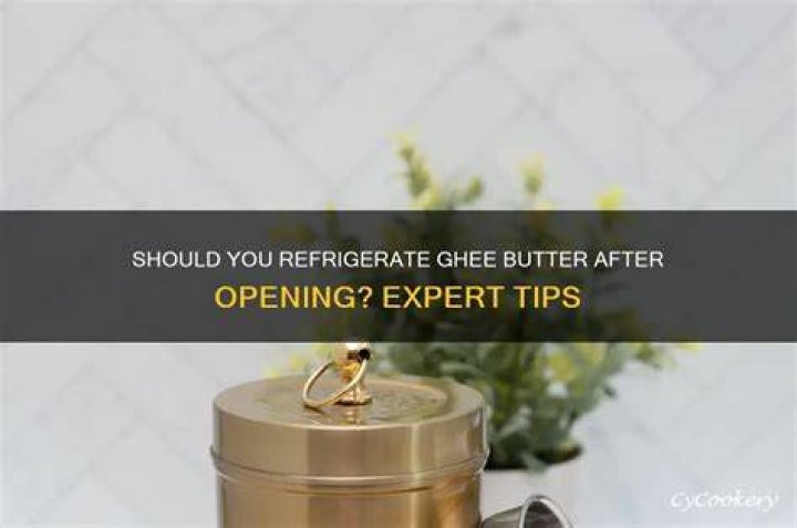How do you store butter after opening?