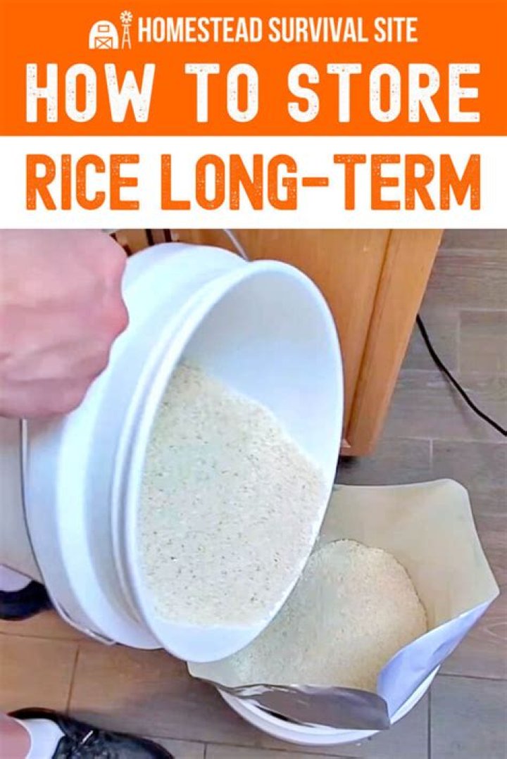 How do you store rice long-term?