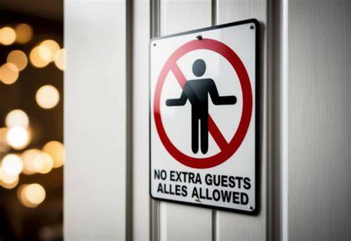 How do you tell guests not to bring a guest?