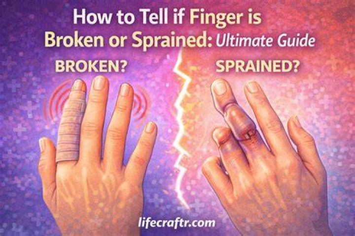 How do you tell if finger is broken or sprained?