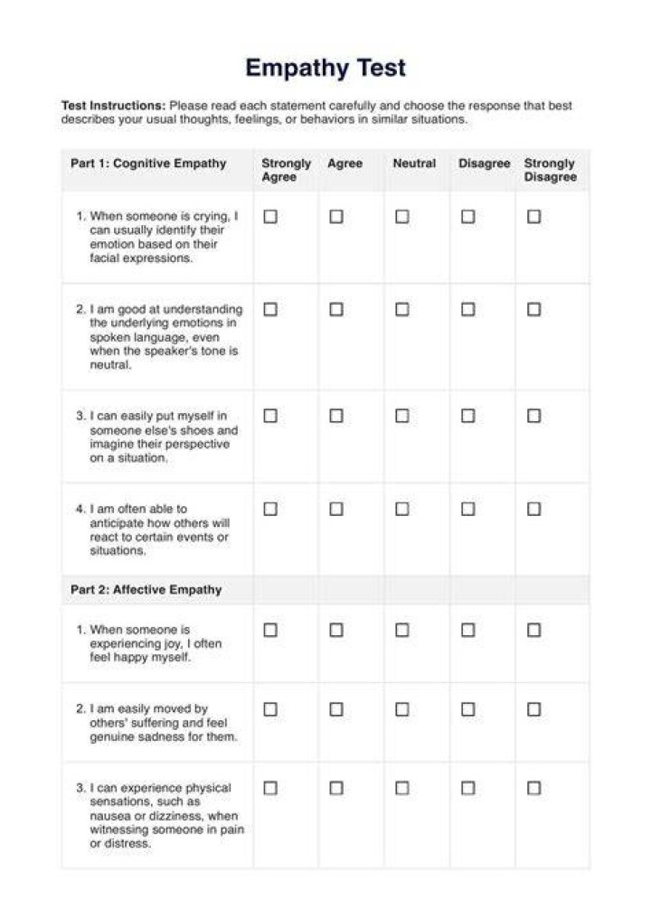 How do you test a child for empathy?