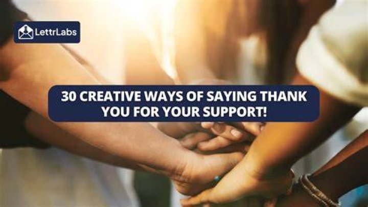 How do you thank an organization for support?