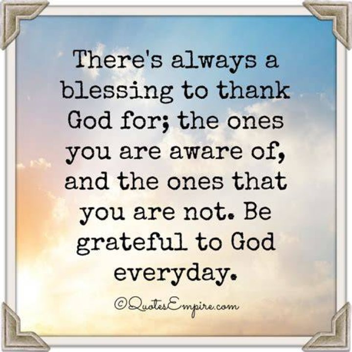 How do you thank God for a blessing?