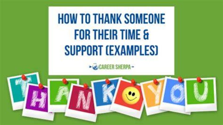 How do you thank someone for taking time off?