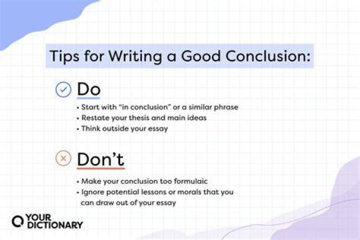How do you tie a conclusion?