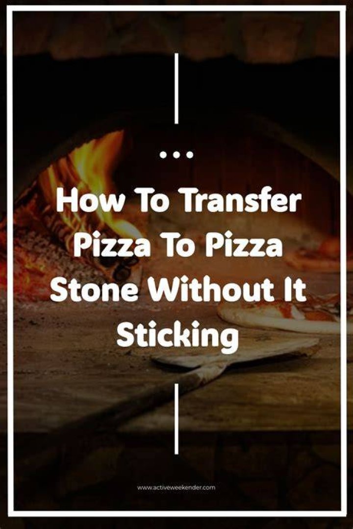 How do you transfer pizza to a pizza stone?