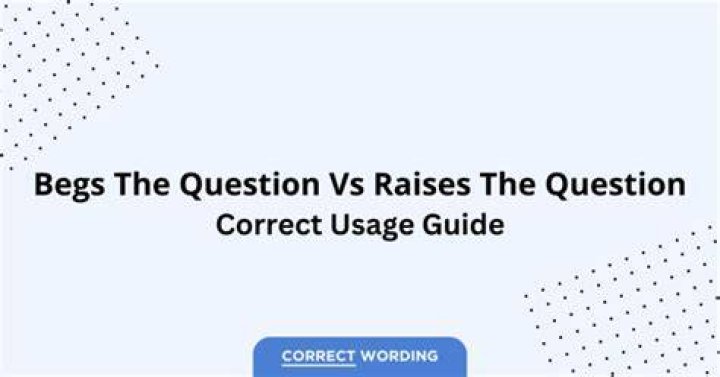 How do you use this raises the question in a sentence?