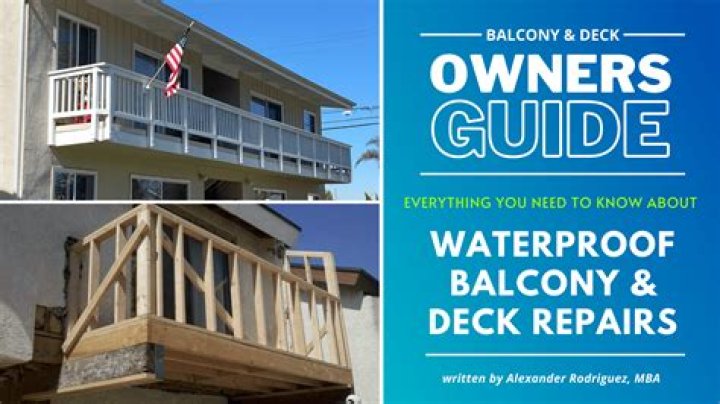 How do you waterproof a wood balcony?