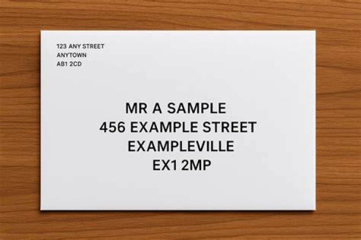 How do you write an envelope UK?