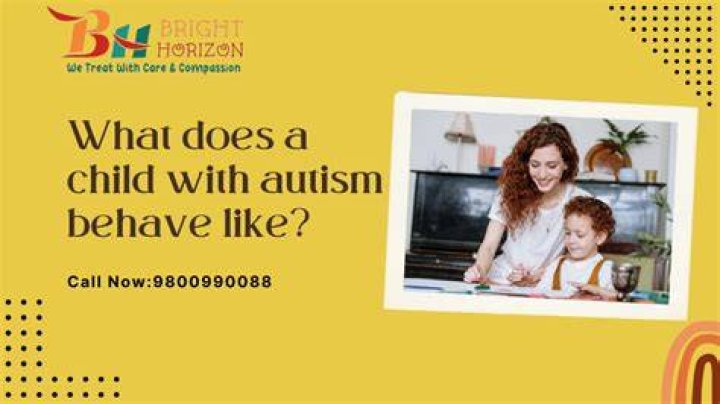 How does a child with autism behave?