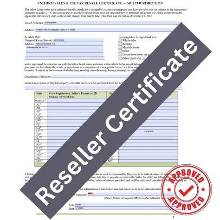 How does a reseller certificate work?