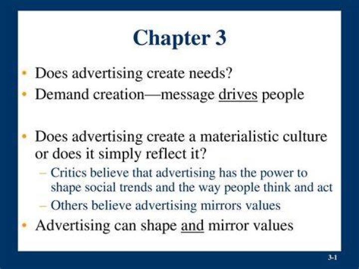 How does advertising create artificial needs?