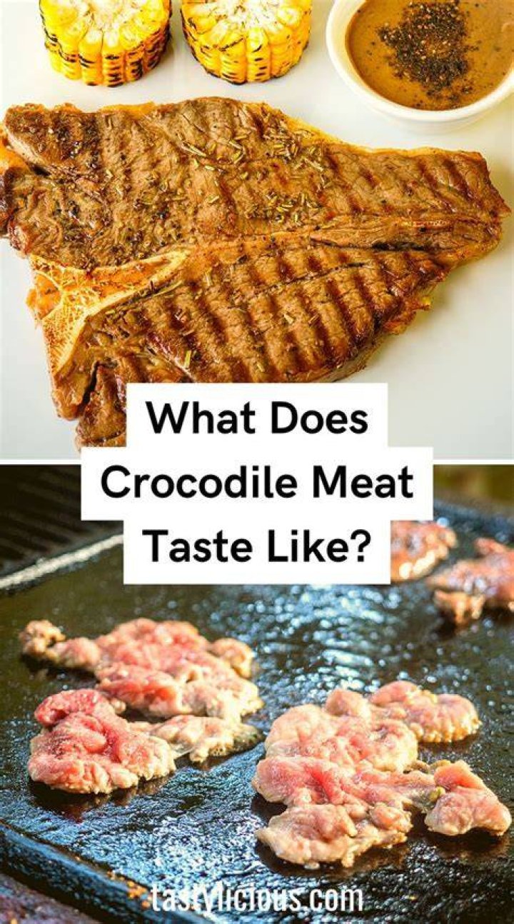How does crocodile meat taste?