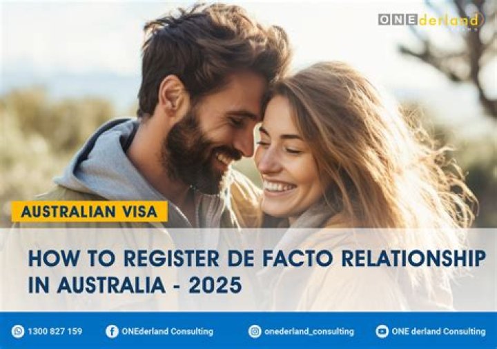 How does de facto work in Australia?