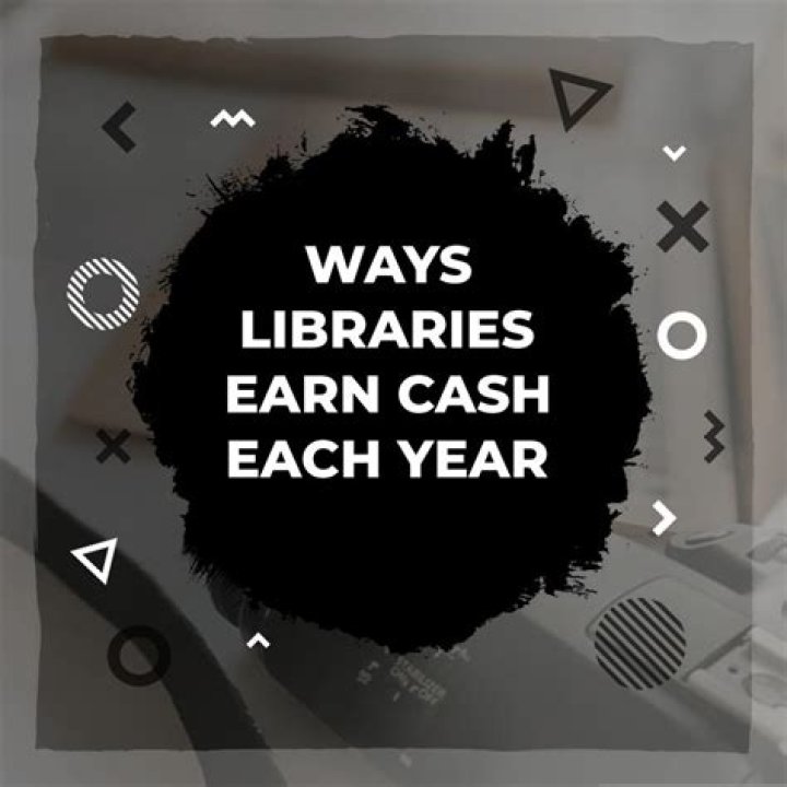 How does library earn money?