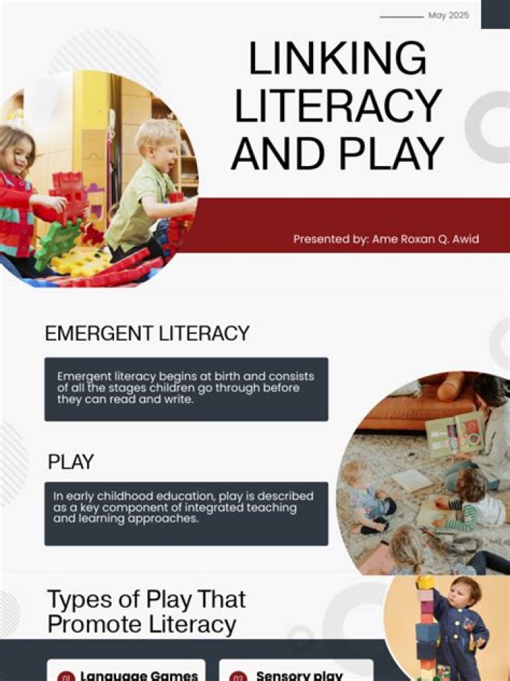 How does play enhance literacy development?