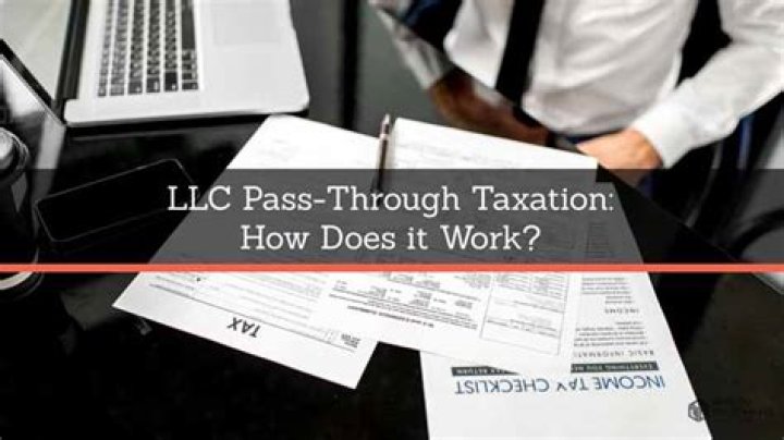 How does tax pass through work for a LLC?