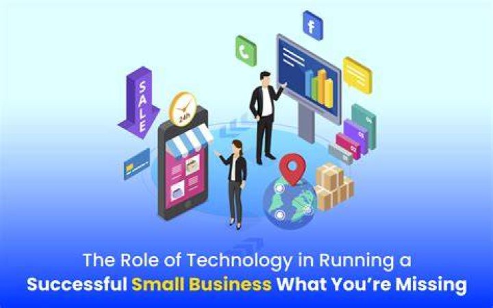 How does technology contribute in running a business?