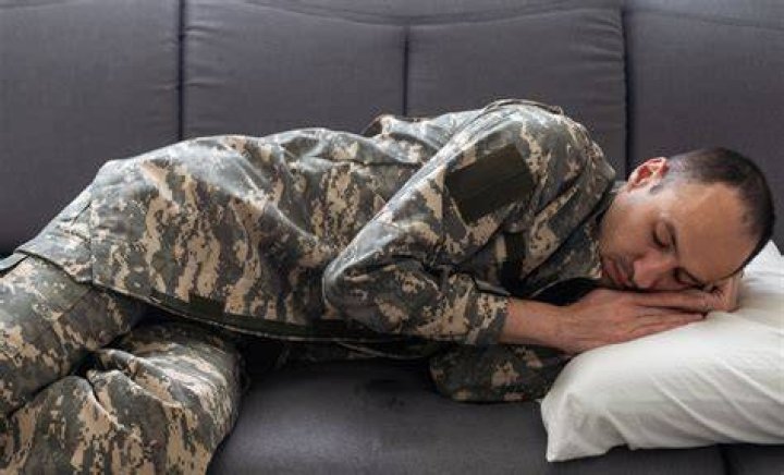 How does the military fall asleep fast?