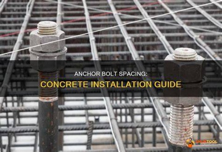How far apart should anchor bolts be?