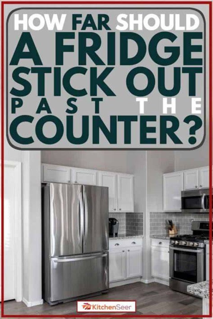 How far should an island be from a fridge?