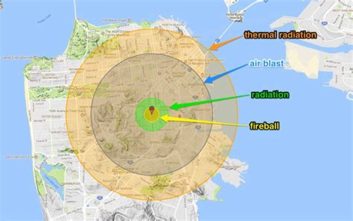 How far would a nuclear bomb reach?