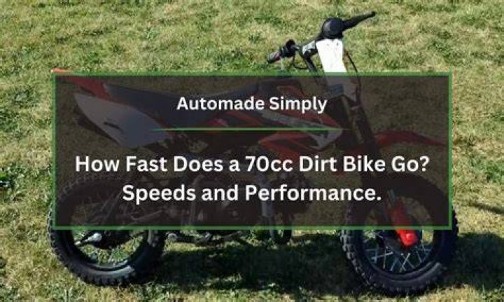 How fast does 70cc dirt bike go?