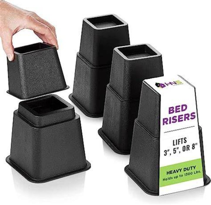 How high can you stack bed risers?