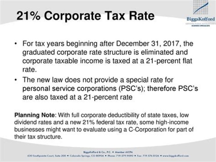 How is a PSC taxed?