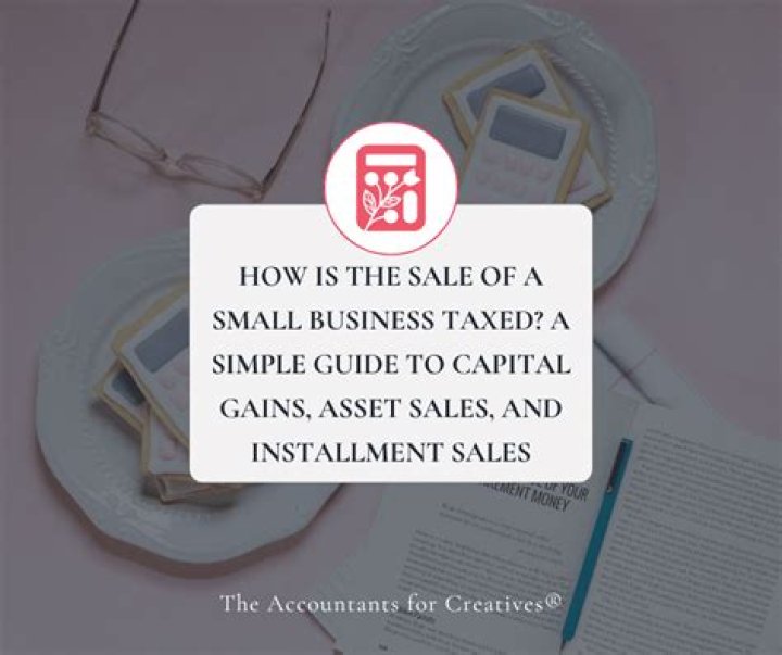 How is an installment sale of a business taxed?