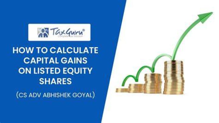 How is capital gain on shares calculated?