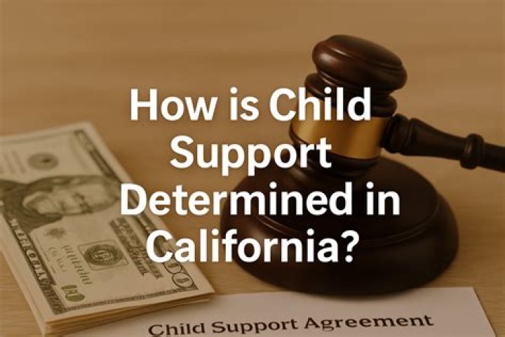 How is child support decided in California?