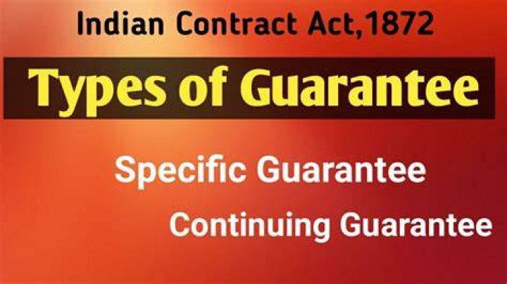 How is continuing guarantee different from specific guarantee?