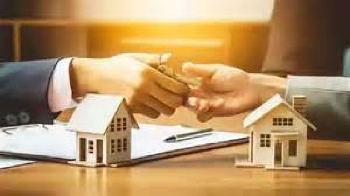 How is property transferred from father to son?