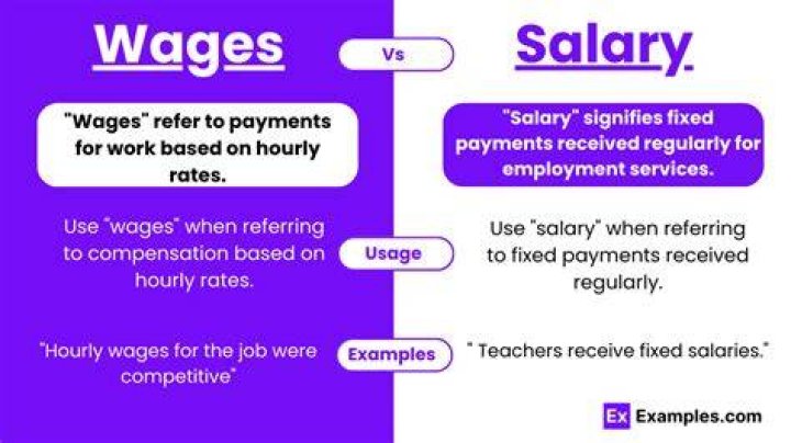 How is salary different from wages?