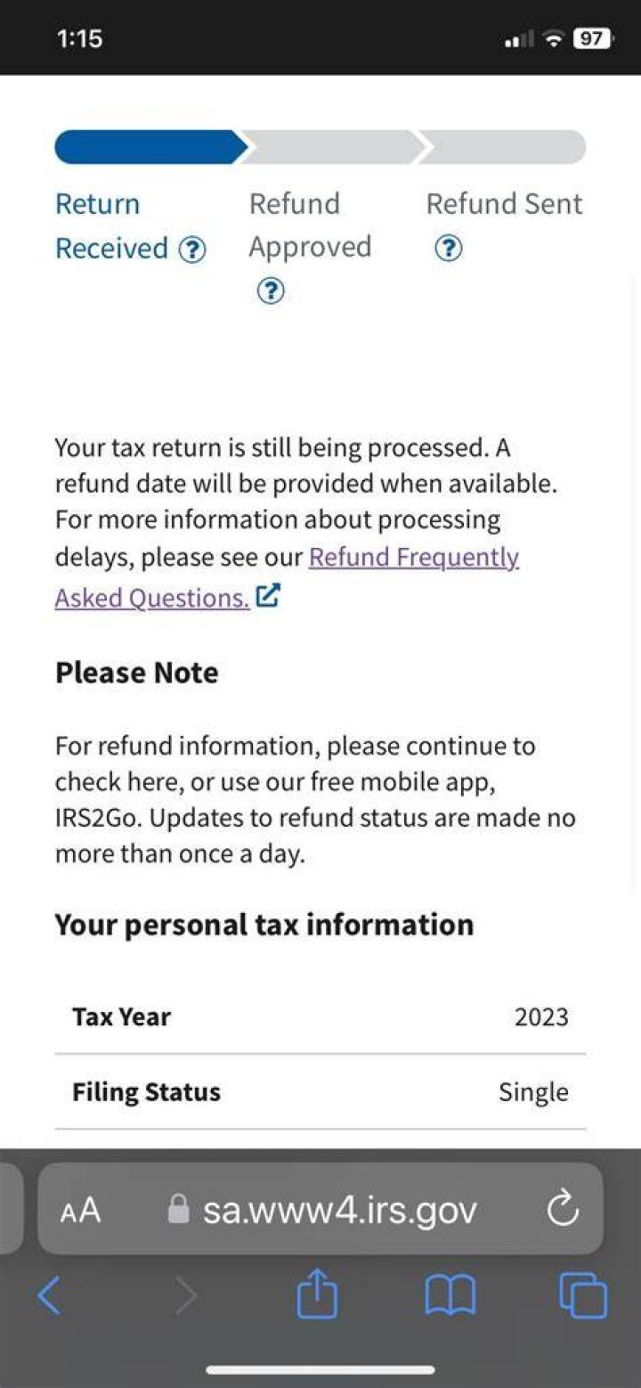 How long after it says processing will I get my refund?