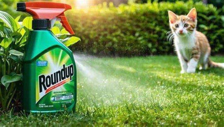How long after spraying weeds is it safe for pets?
