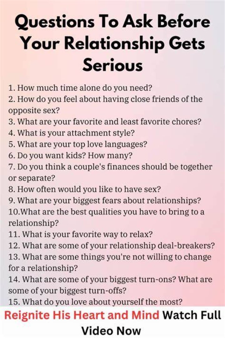 How long before a relationship is considered serious?