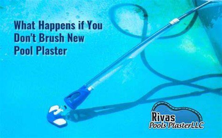 How long do you have to brush new pool plaster?