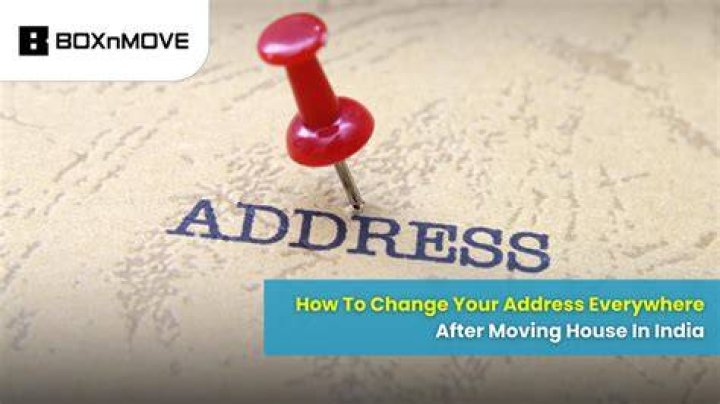 How long do you have to change your address after moving?
