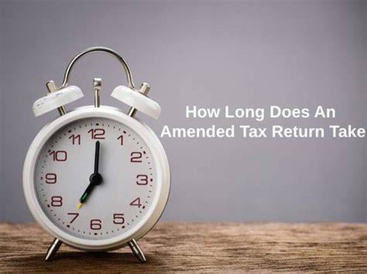 How long does it take for amended return to show?