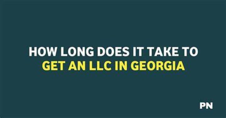 How long does it take for Georgia to approve an LLC?