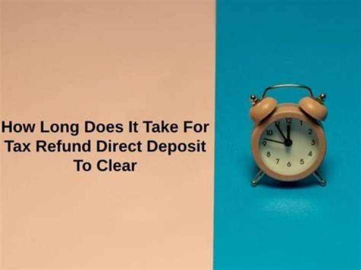 How long does it take for refund to direct deposit?