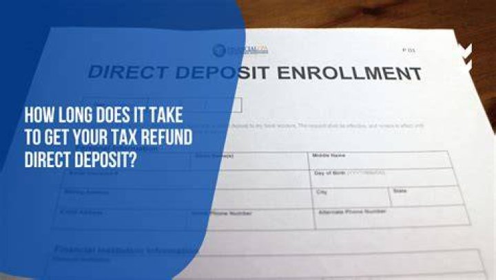 How long does it take for refund to hit direct deposit?