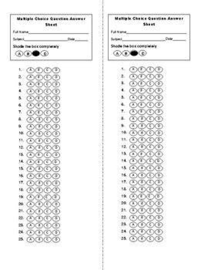 How long does it take to answer 50 multiple choice questions?