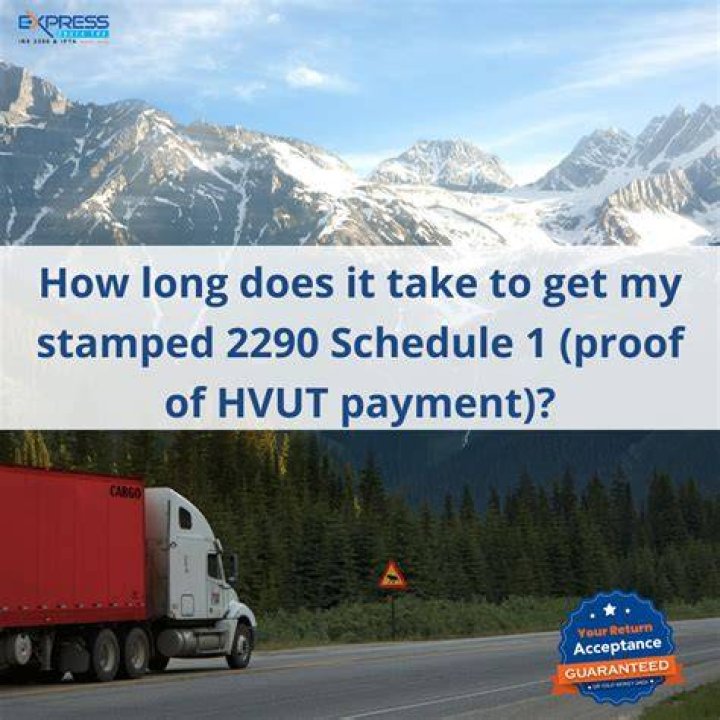 How long does it take to get a 2290?